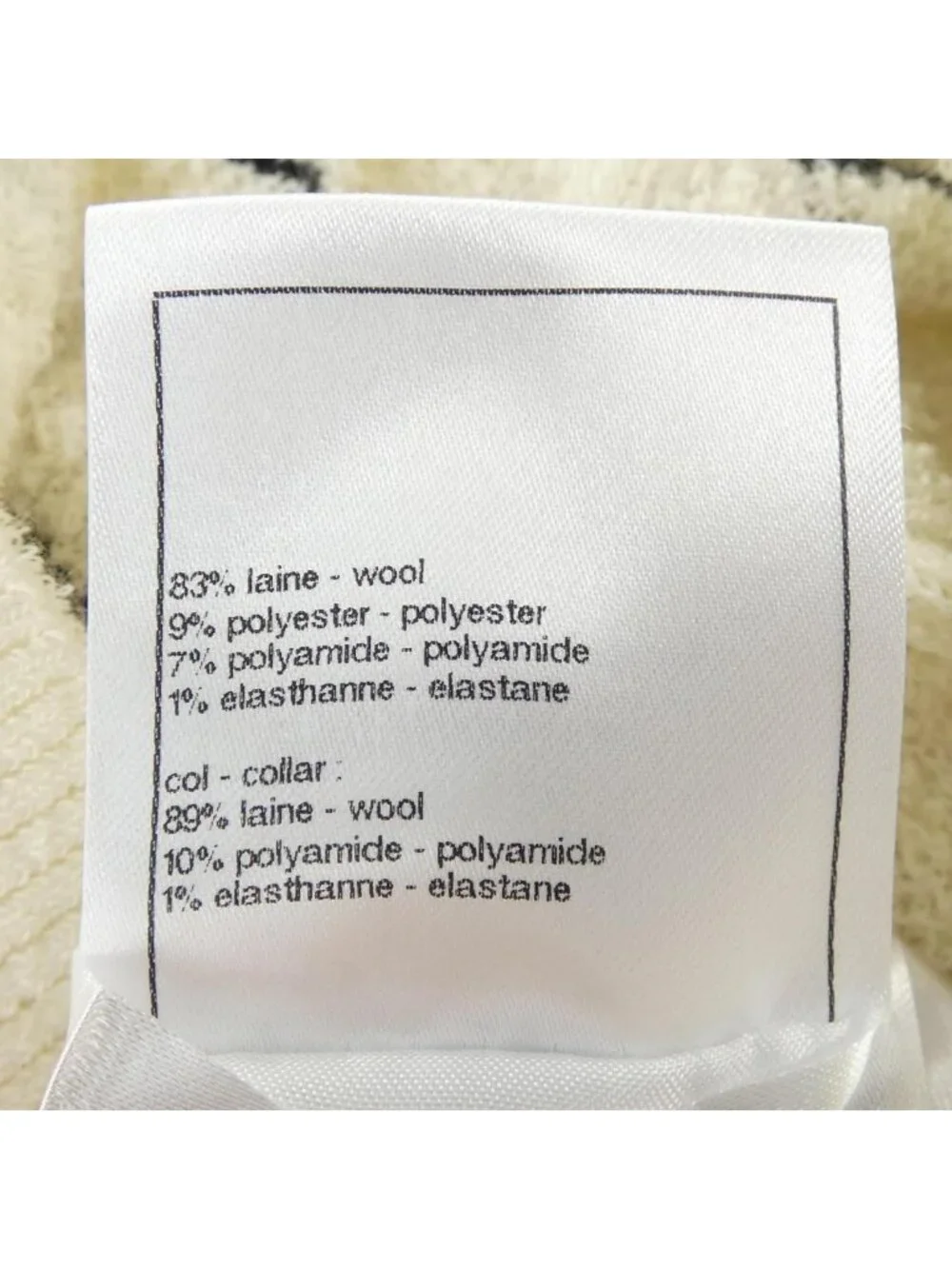 Chanel Knit Sweater White